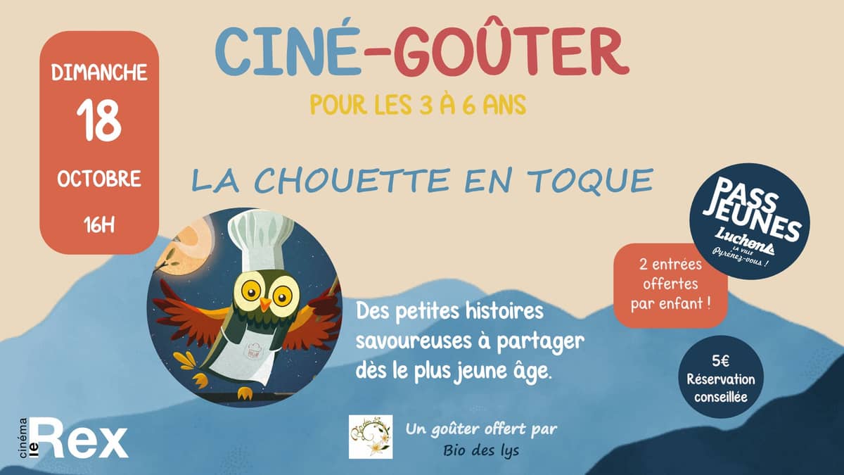 Illustration de l'événement : CINÉ-GOÛTER "LA CHOUETTE EN TOQUE"
