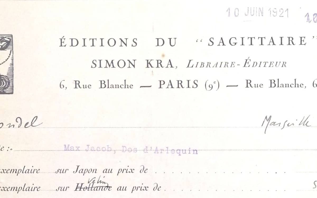 Illustration de l'événement : Malraux et les Éditions Kra, 1919-1921 : un tremplin réciproque ?