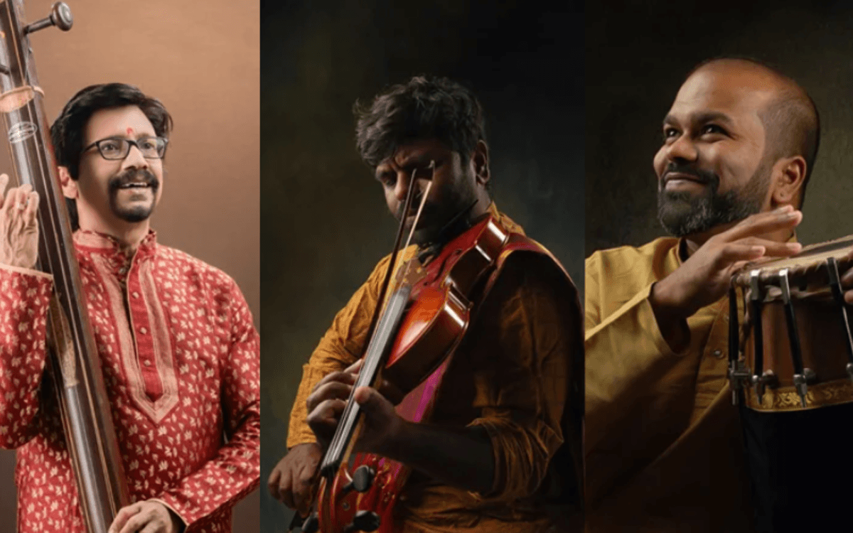 Illustration de l'événement : CONCERT DE MUSIQUE CARNATIQUE - Inde du Sud - Suryaprakash Classical Trio