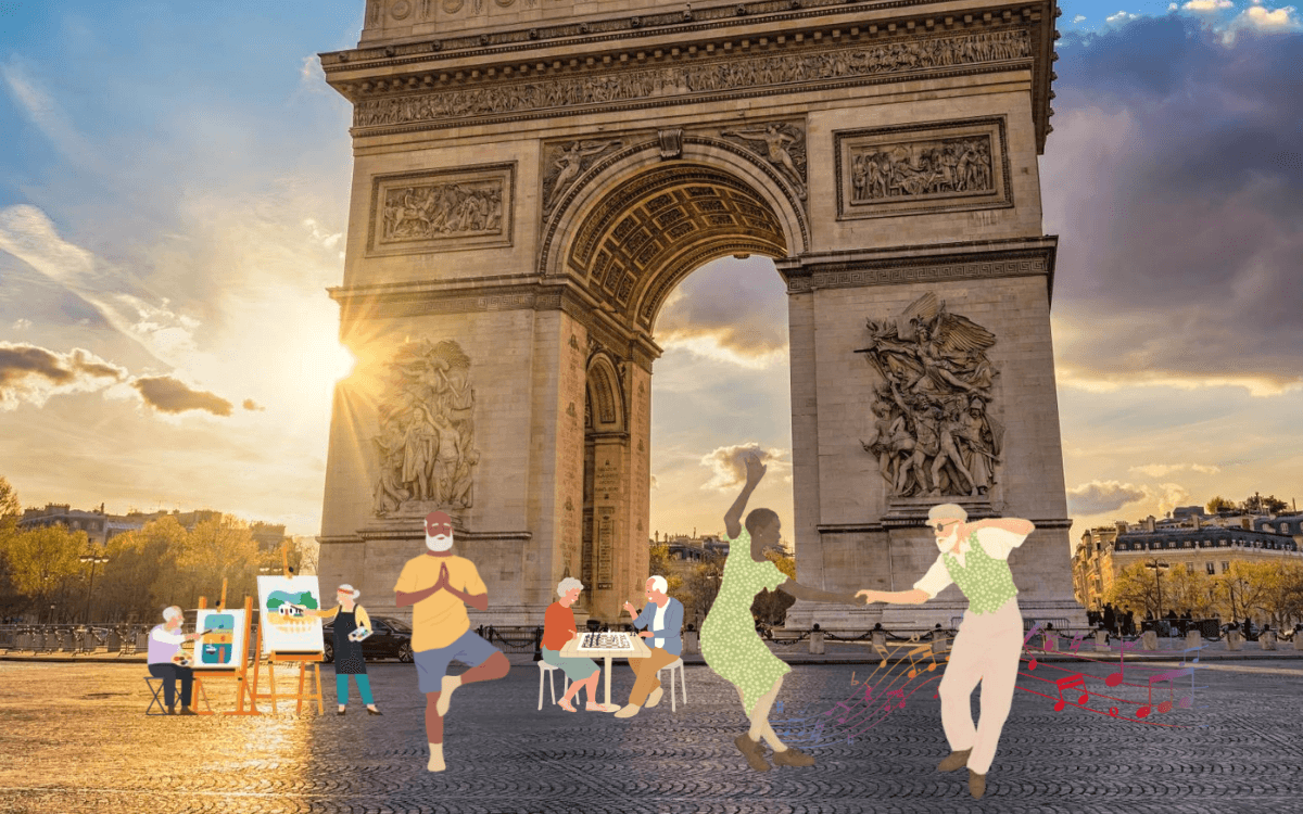 Illustration de l'événement : Semaine bleue 2026 : « Découverte de la peinture sur tissus » club séniors Beaucour (Paris 8e)