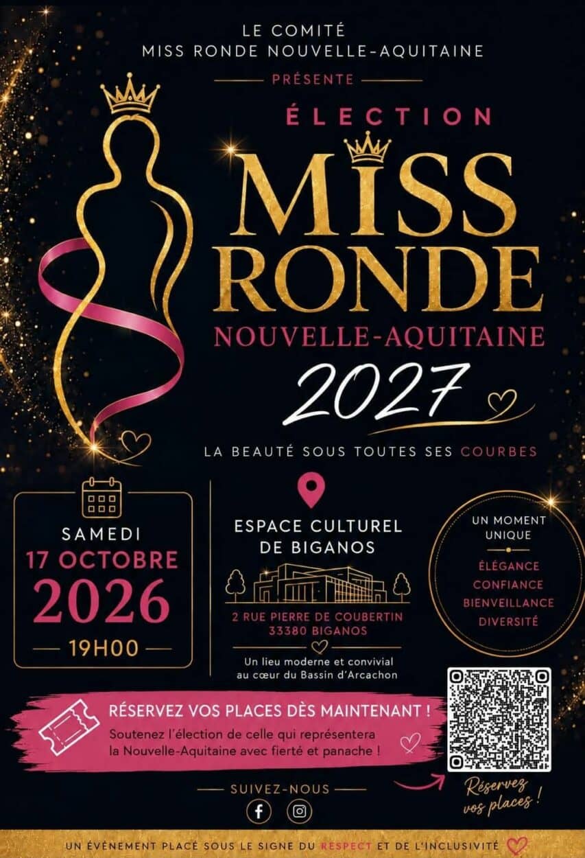 Illustration de l'événement : Election Miss ronde Nouvelle Aquitaine 2027
