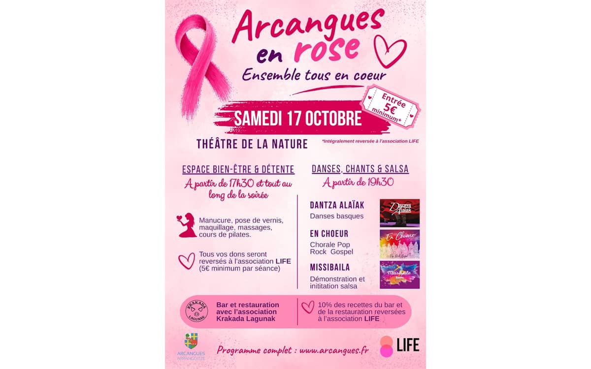Illustration de l'événement : Arcangues en rose : ensemble tous en coeurs