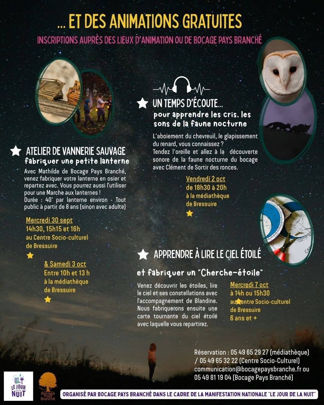 Illustration de l'événement : Le Bocage Etoilé - Lire le ciel étoilé et fabriquer un cherche-étoiles