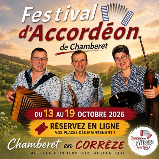 Illustration de l'événement : Festival d'accordéon de Chamberet : Grand thé dansant