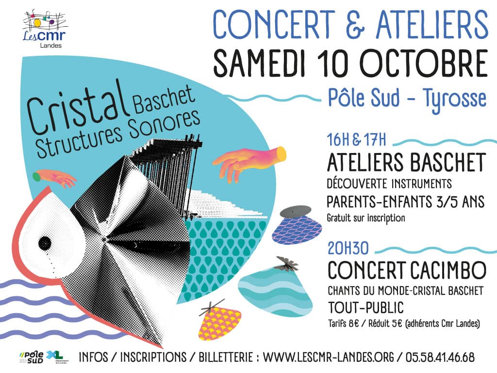 Illustration de l'événement : Cristal et Structures Sonores Baschet : concert et ateliers !