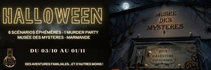 Illustration de l'événement : Halloween au Musée des Mystères -