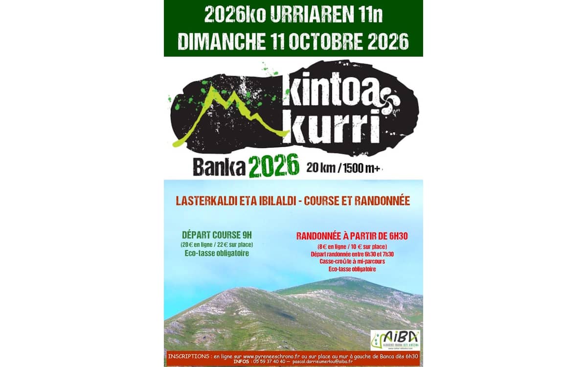 Illustration de l'événement : Course et randonnée Kintoa Kurri