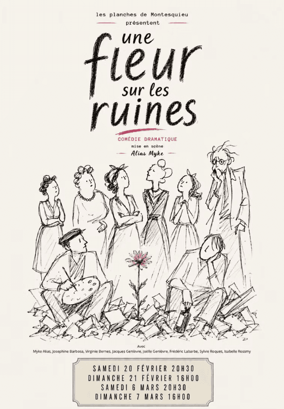 Illustration de l'événement : Une fleur sur les ruines