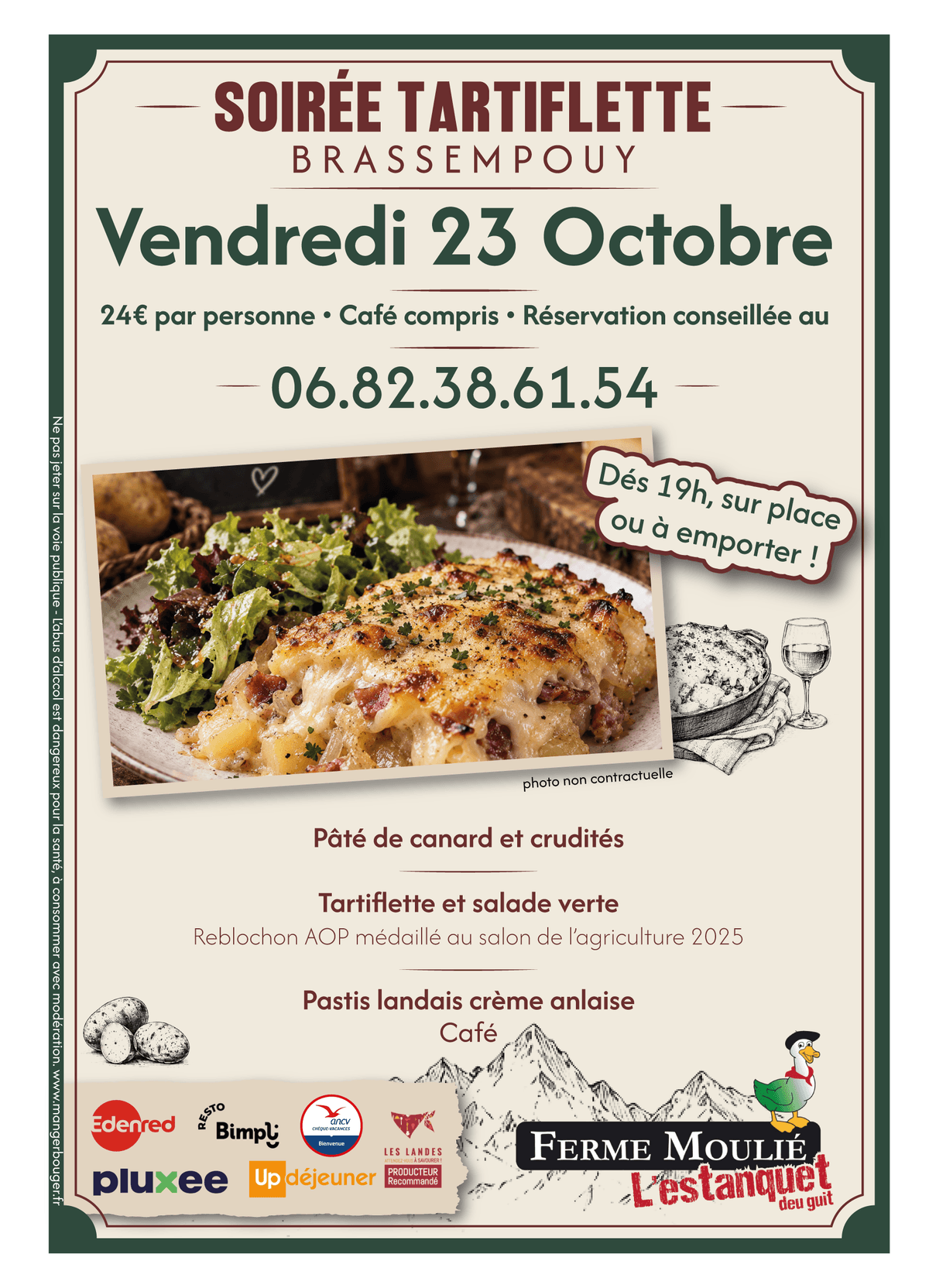 Illustration de l'événement : Soirée Tartiflettes