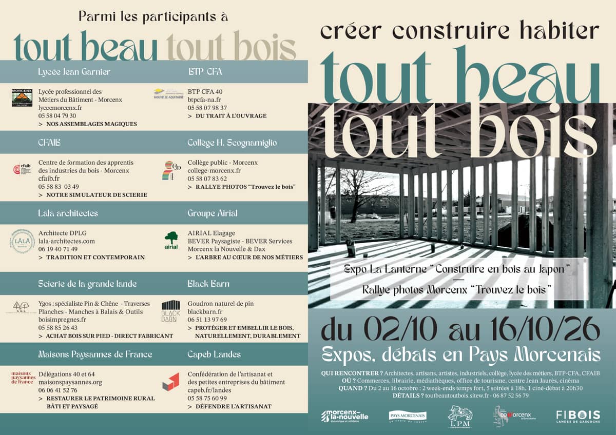 Illustration de l'événement : "tout beau tout bois" L'architecte Mireille Dagréou raconte