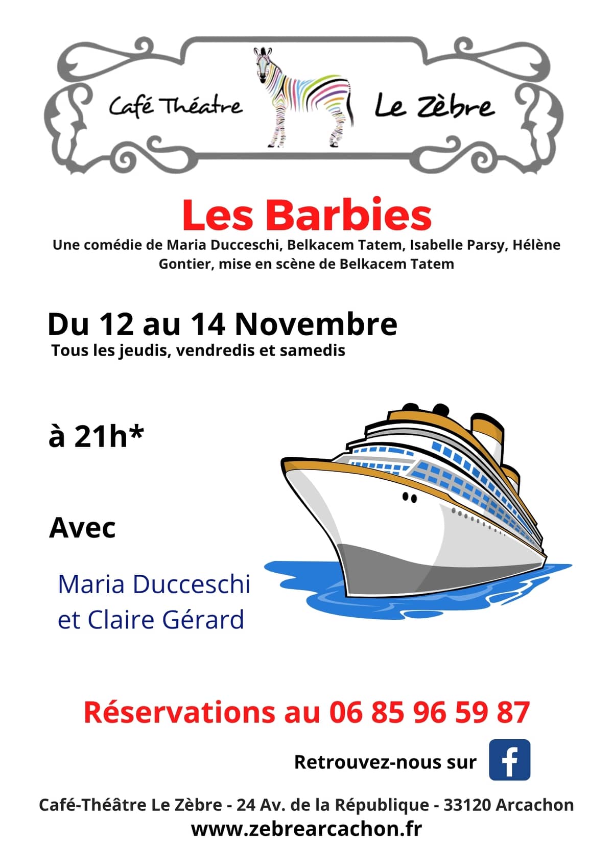 Illustration de l'événement : Café Théâtre Le Zèbre "Les Barbies"