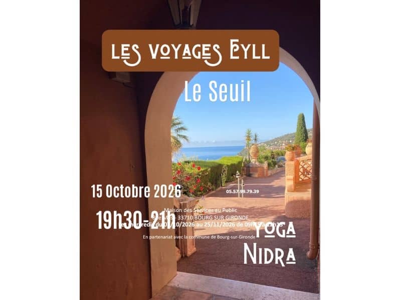 Illustration de l'événement : Les voyages Eyll - Yoga à St André de Cubzac