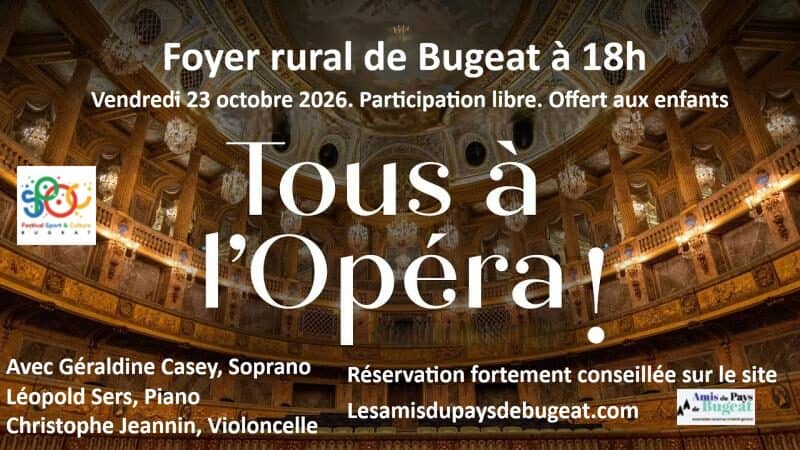 Illustration de l'événement : Festival SPOC d'Automne de Bugeat : Tous à l'Opéra