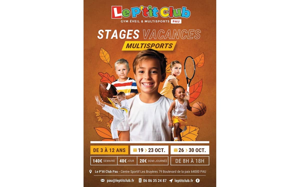 Illustration de l'événement : Stages multisports enfants "Le P'tit Club"