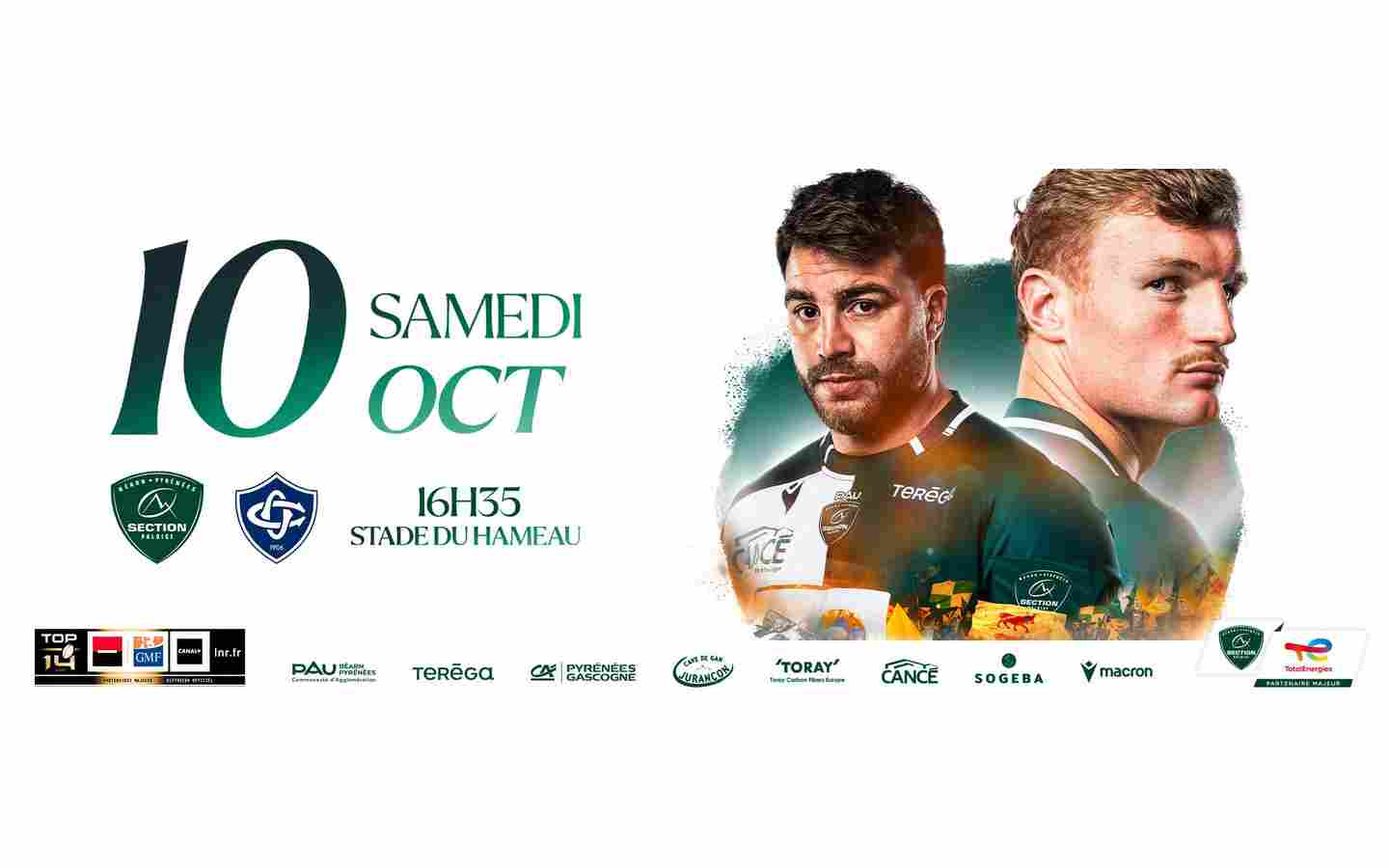 Illustration de l'événement : Rugby TOP14 - Section Vs Castres