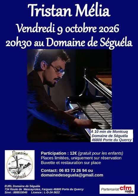 Illustration de l'événement : Récital de piano avec Dimitri Weissenberg au Domaine de Séguéla