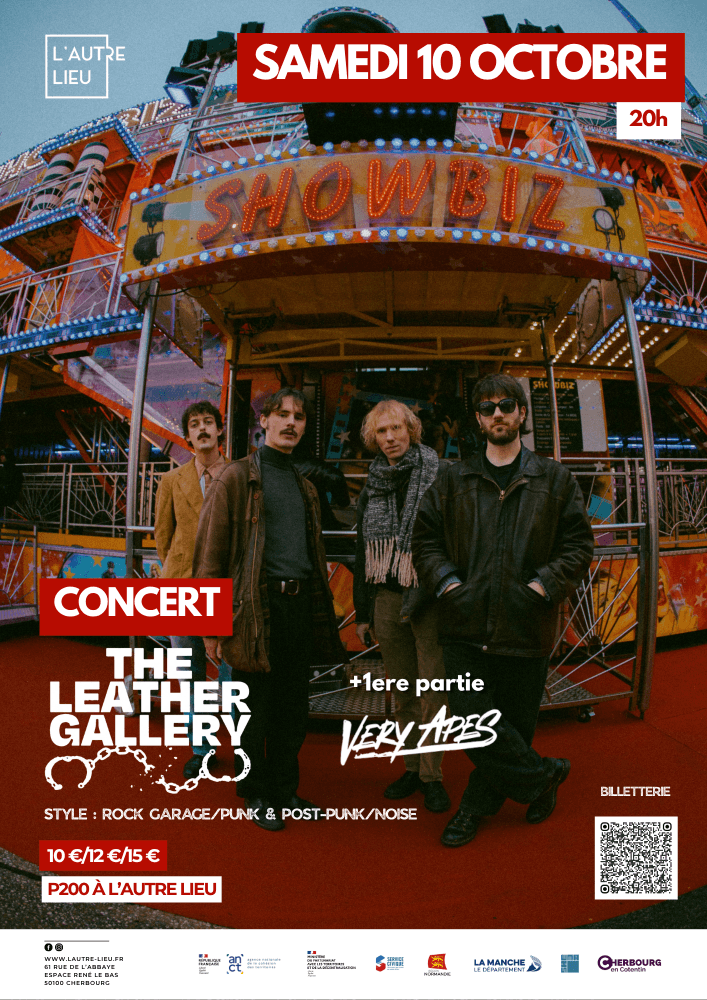 Illustration de l'événement : Concerts - The Leather Gallery (+1ere partie Very Apes)