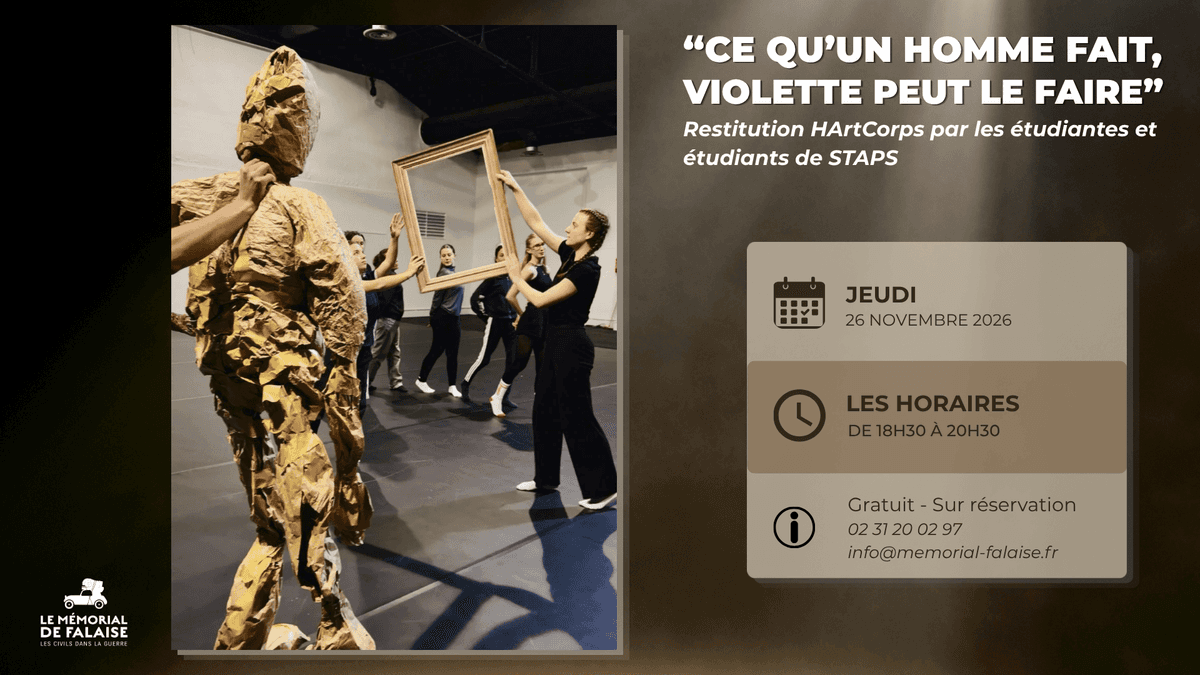Illustration de l'événement : "Ce qu’un homme fait, Violette peut le faire !" : Restitution HArtCorps par les étudiantes et étudiants de STAPS