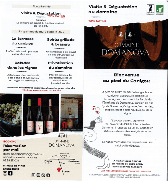 Illustration de l'événement : VISITE ET DEGUSTATION AU DOMAINE DOMANOVA