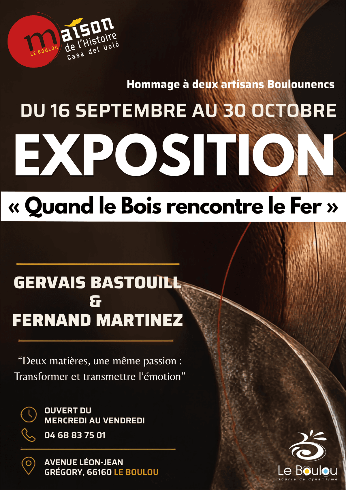 Illustration de l'événement : QUAND LE BOIS RENCONTRE LE FER, DE GERVAIS BASTOUILL ET FERNAND MARTINEZ