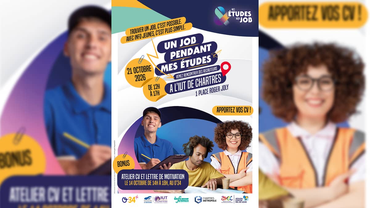 Illustration de l'événement : Forum Job Étudiant - Atelier Info Jeunes Chartres