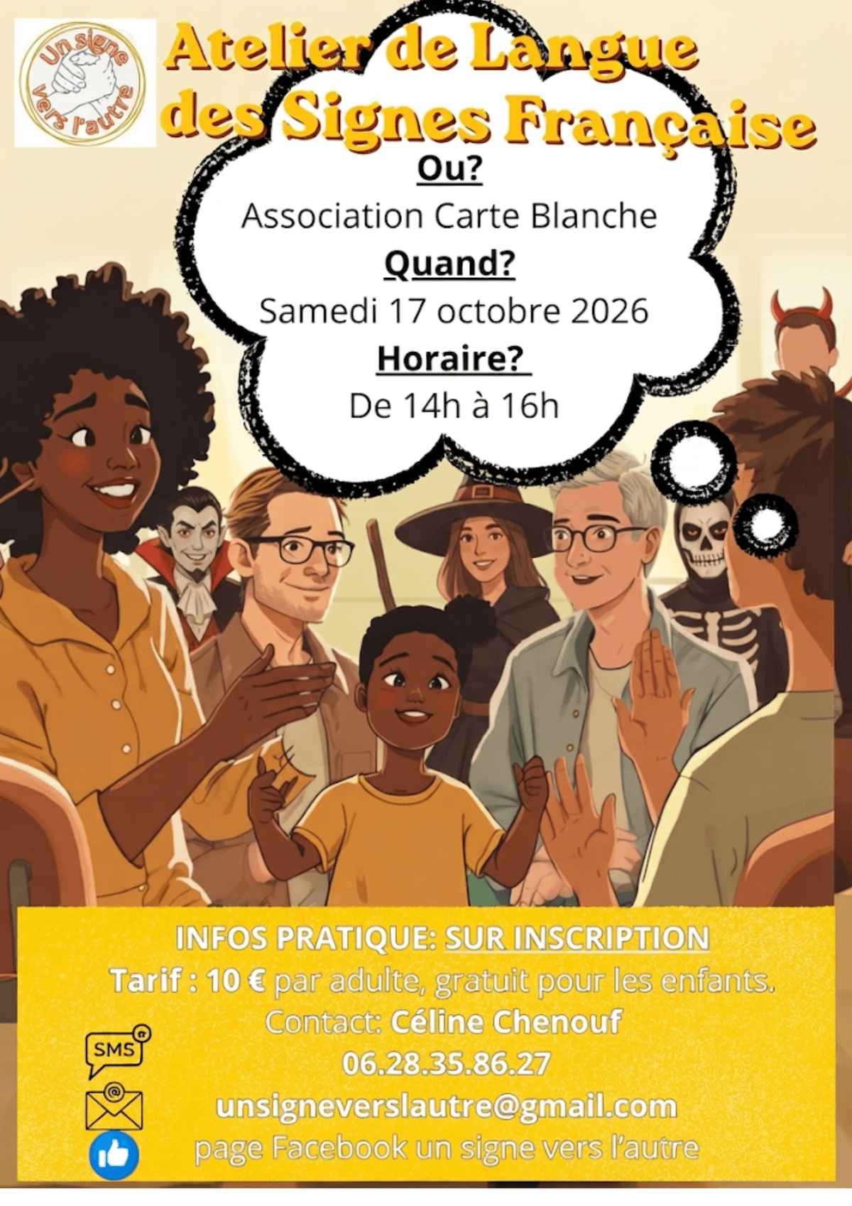 Illustration de l'événement : Découverte de la langue des signes