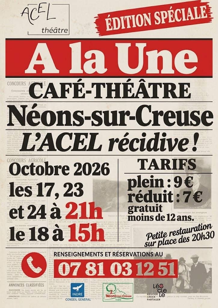 Illustration de l'événement : Café théâtre "A la une !"