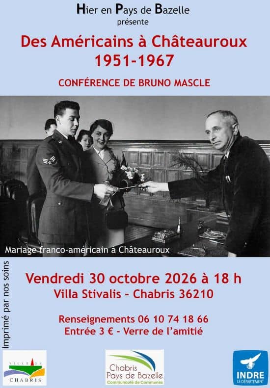 Illustration de l'événement : Conférence "Des Américains à Châteauroux"