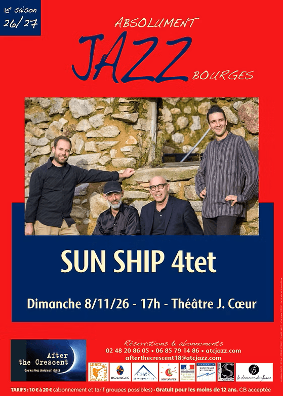 Illustration de l'événement : Concert Absolument Jazz : Sun Ship 4TET