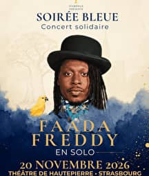 Illustration de l'événement : Faada Freddy en solo / La Soirée Bleue de Diabénile