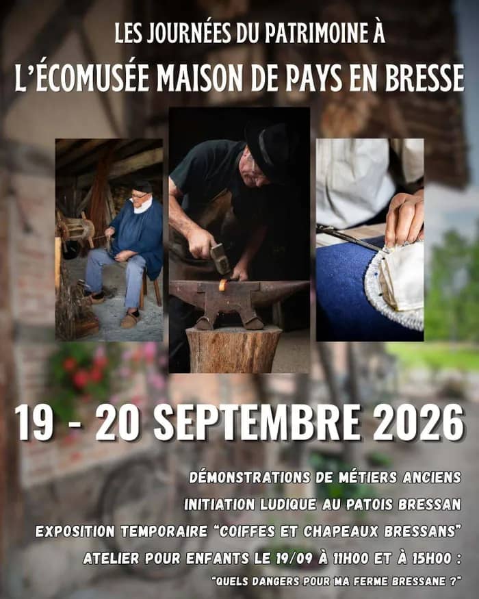 Illustration de l'événement : JEP 2026 à l'Écomusée Maison de Pays en Bresse