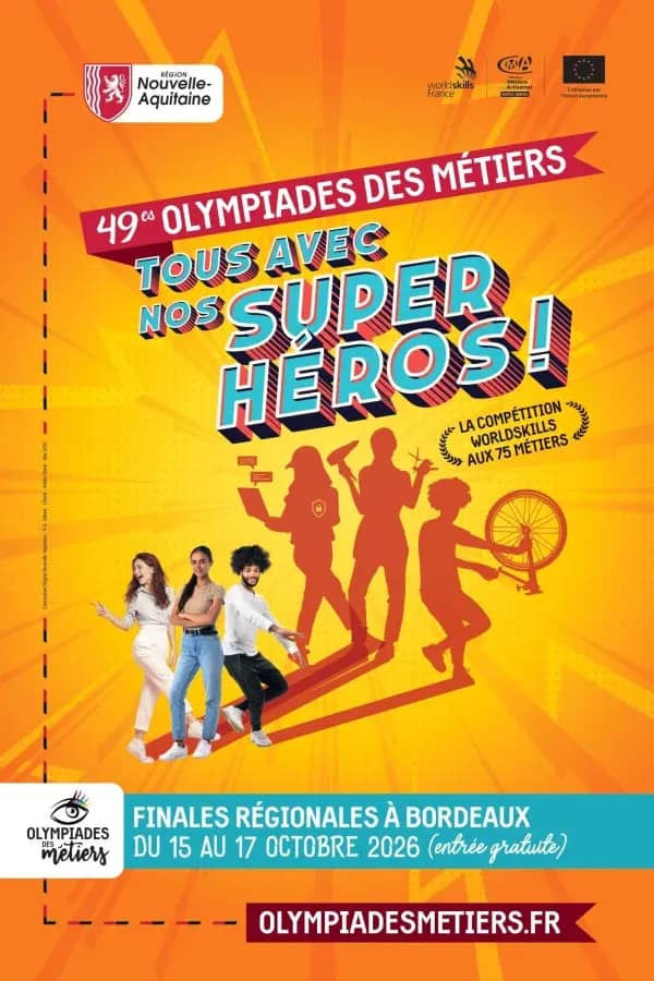 Illustration de l'événement : 🏆 Projet CAP ELENA - l'ENSIL-ENSCI aux Olympiades des métiers à Bordeaux !