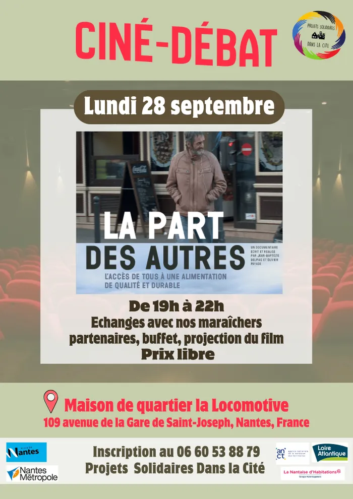 Illustration de l'événement : Ciné-débat sur l'accès de toutes et tous à une alimentation de qualité et durable