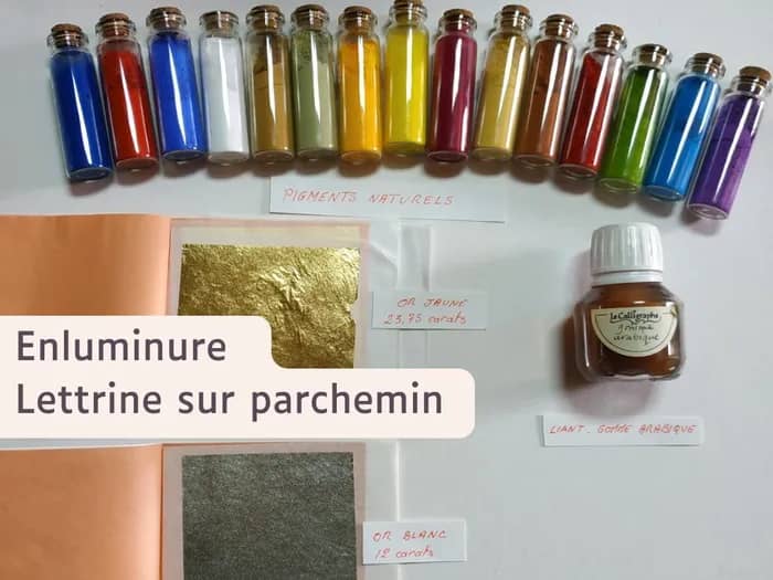 Illustration de l'événement : Stage de deux jours "Enluminure et lettrine sur parchemin"