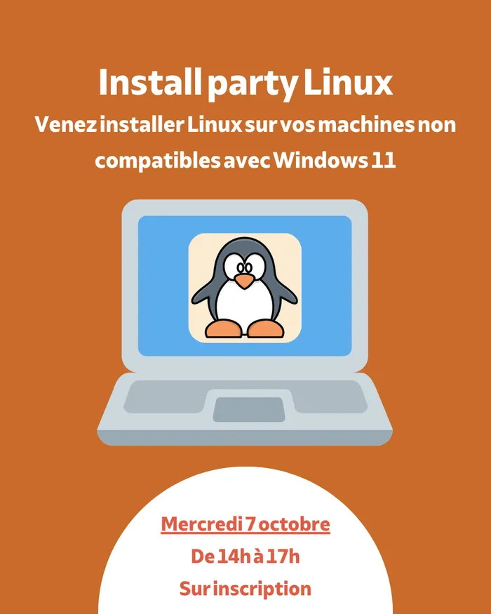 Illustration de l'événement : Install Party Linux