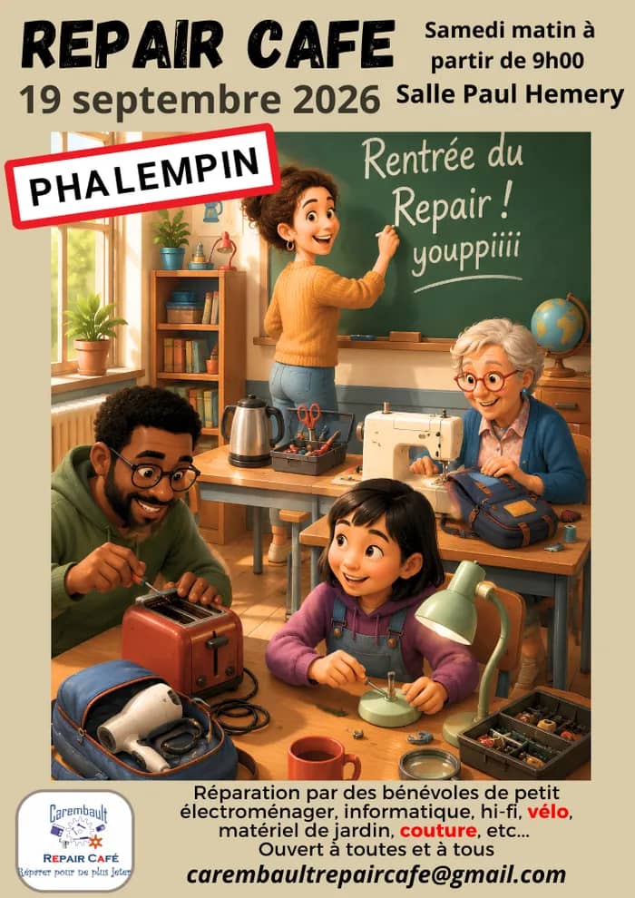 Illustration de l'événement : Le carembault repair café organise son 21e événement