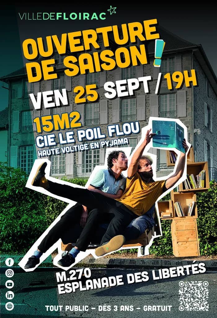 Illustration de l'événement : Ouverture de saison // Spectacle 15m2 * Cie Le Poil Flou