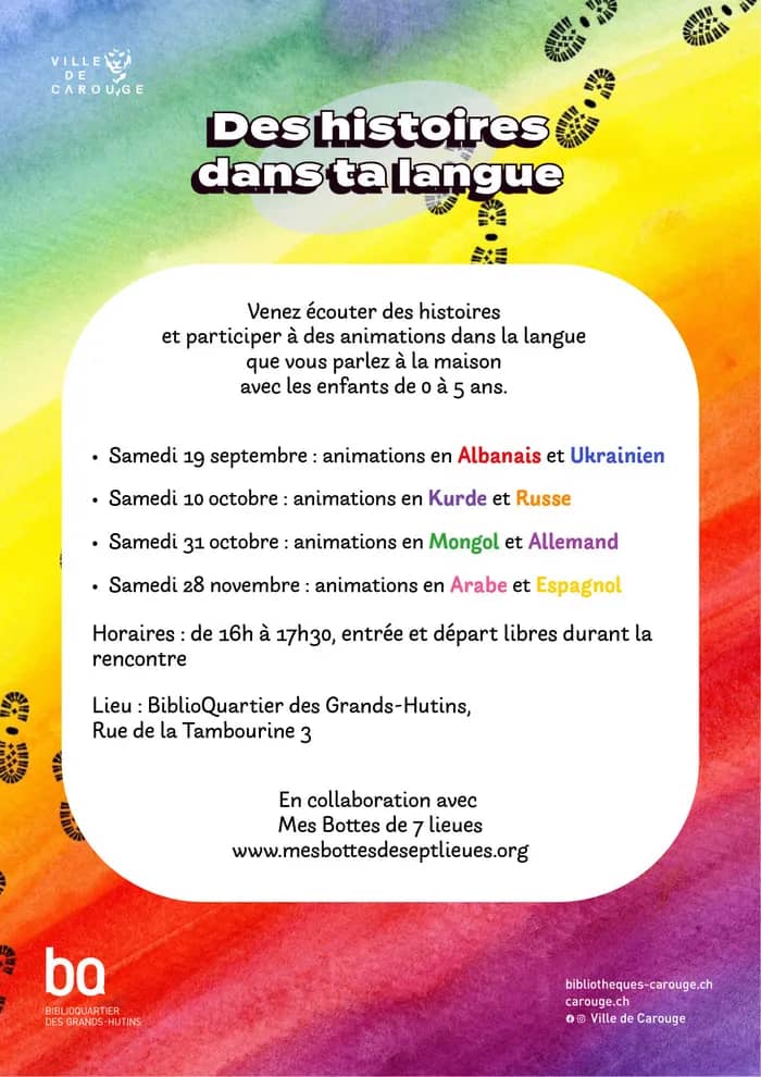 Illustration de l'événement : Des histoires dans ta langue : animations en albanais et ukrainien