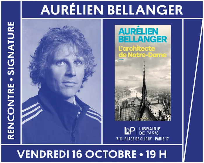 Illustration de l'événement : L'auteur Aurélien Bellanger présente son roman « L'Architecte de Notre-Dame »