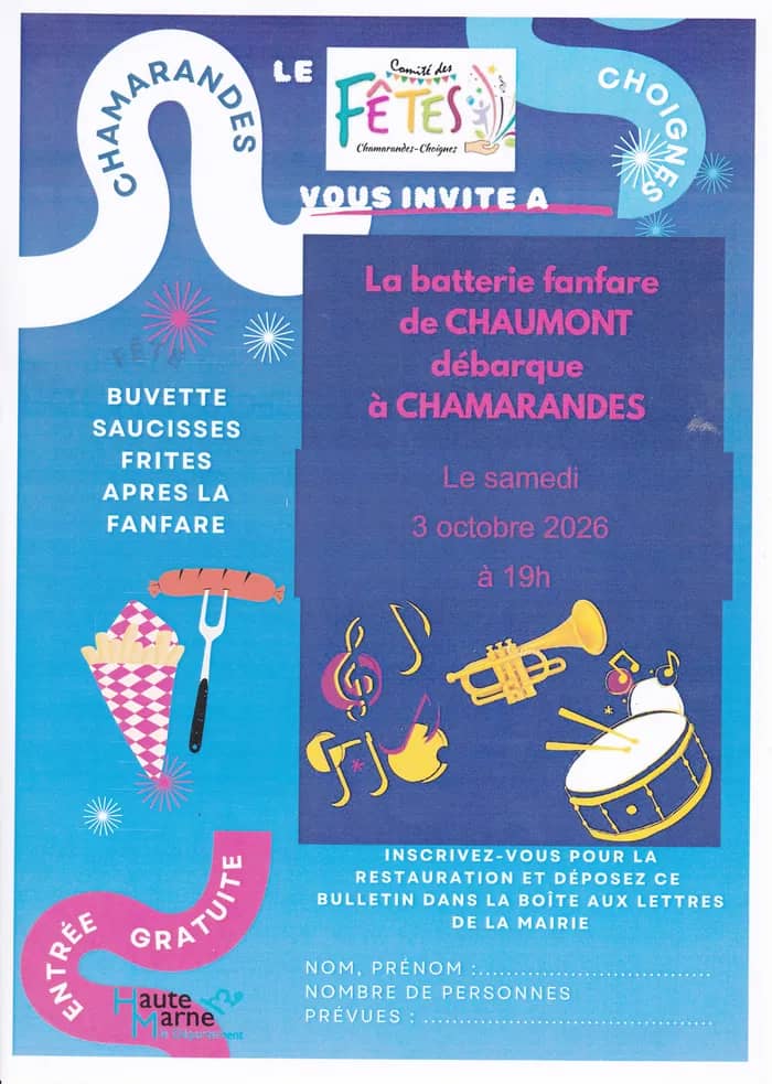 Illustration de l'événement : Concert de la batterie fanfare de Chaumont