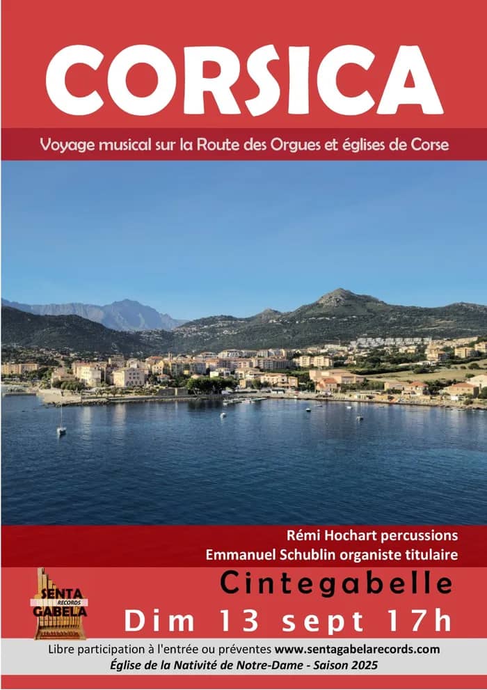 Illustration de l'événement : CORSICA : Voyage Musical sur la Route des Orgues et des églises de Corse