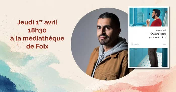 Illustration de l'événement : Rendez-vous littéraire avec Ramsès Kefi - Les Passagers du livre