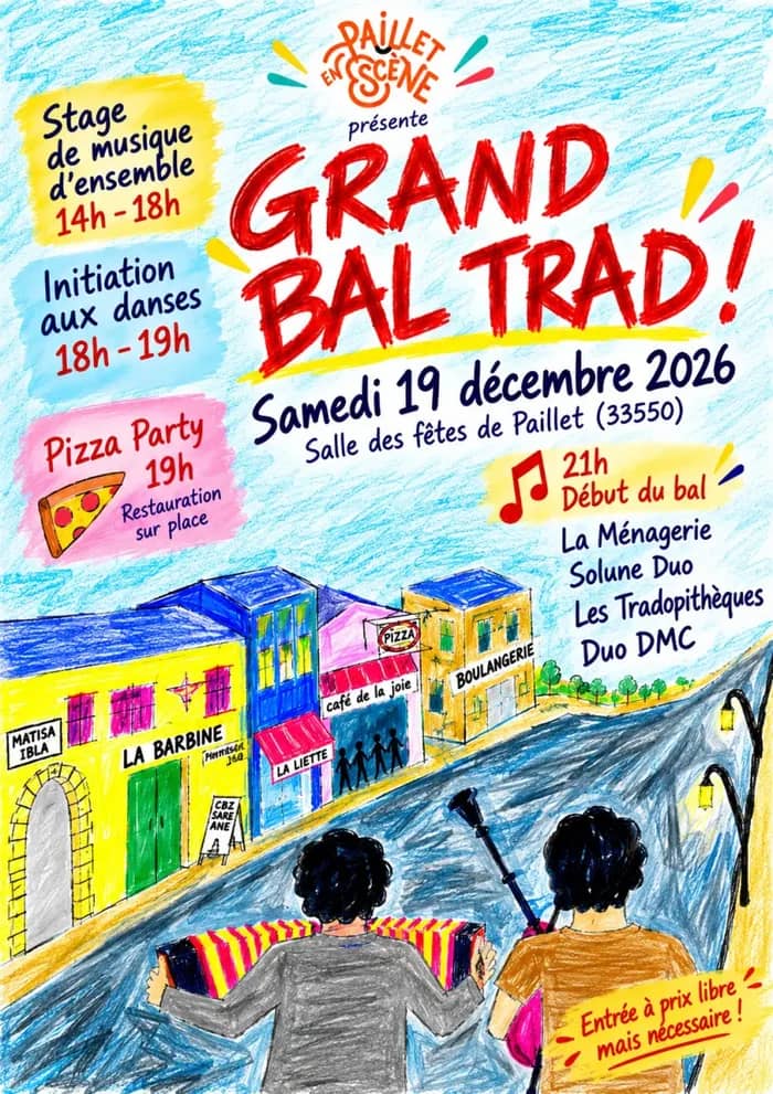 Illustration de l'événement : Grand bal trad à Paillet