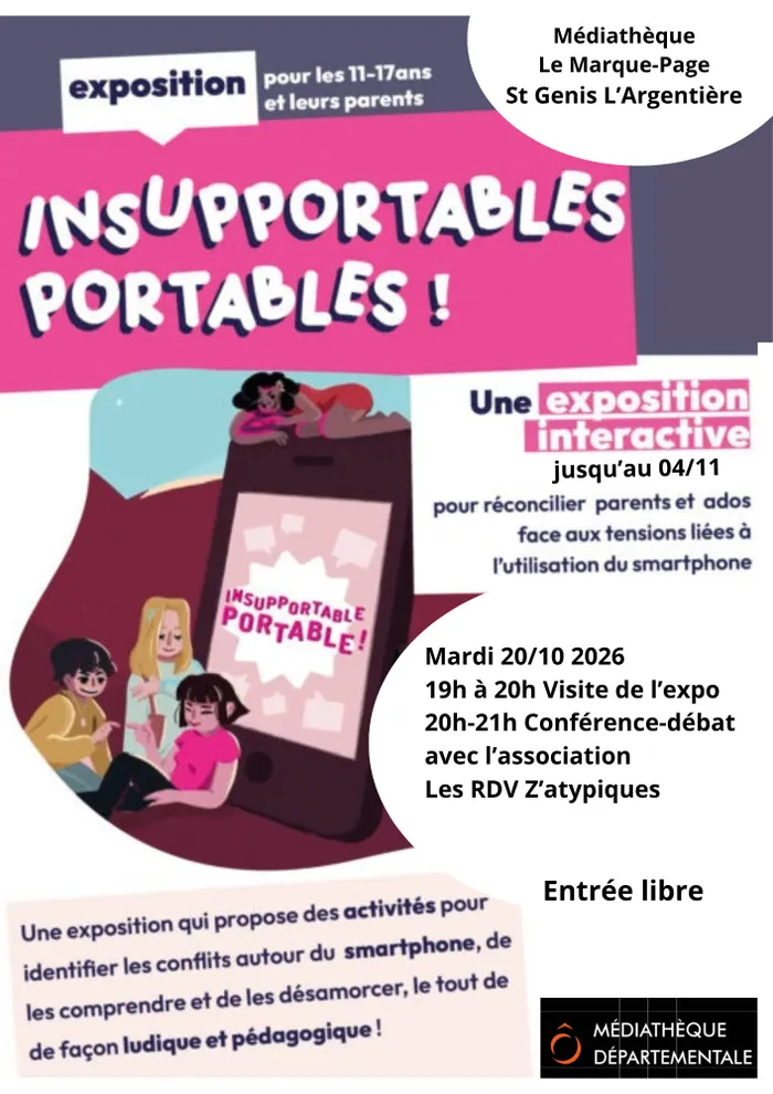 Illustration de l'événement : EXPOSITION Insupportables portables