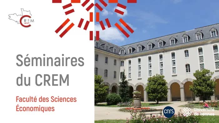 Illustration de l'événement : [Seminaire CREM] Présentation de Rozenn HOTTE, Université de Tours, Laboratoire d'Economie d'Orléans (LEO)