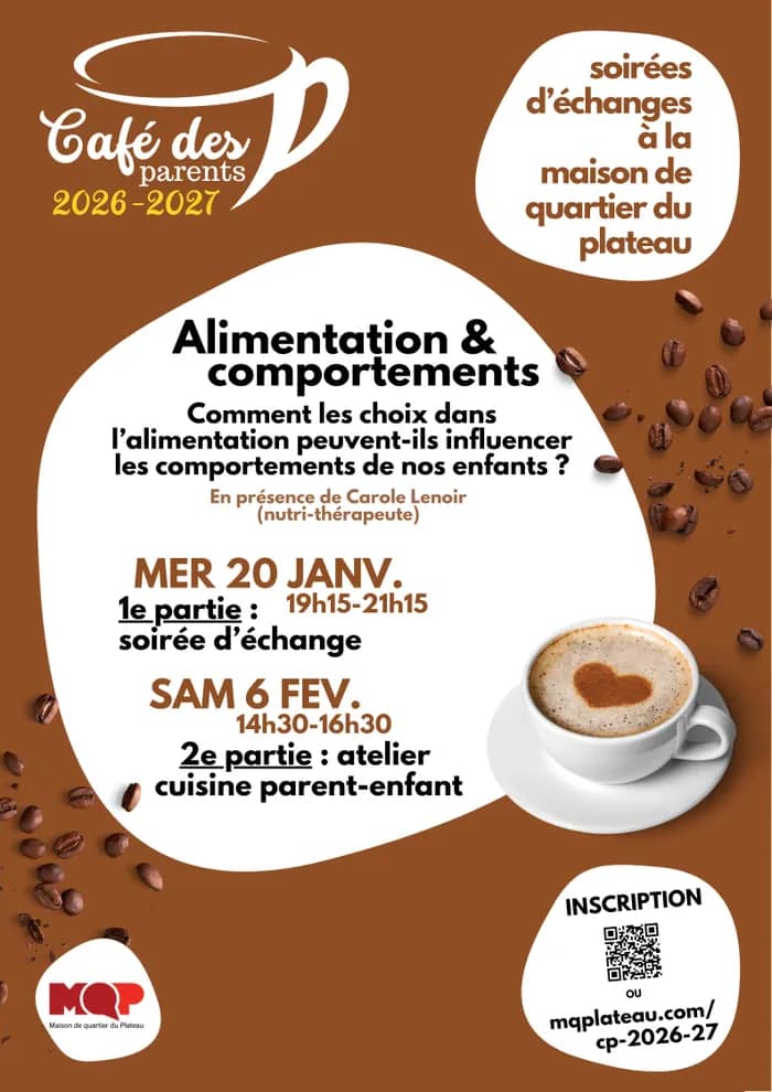 Illustration de l'événement : Café des parents : alimentation et comportement - 1e partie