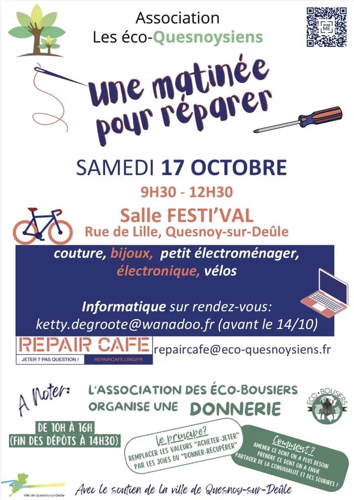 Illustration de l'événement : Quesnoy sur Deûle répare!