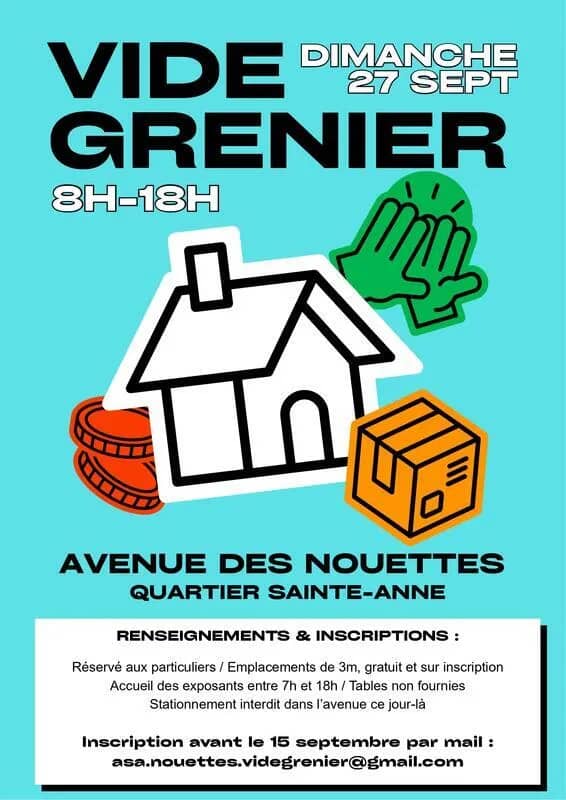 Illustration de l'événement : Vide-grenier avenue des Nouettes