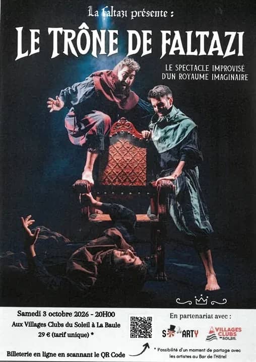 Illustration de l'événement : Spectacle d'improviation : Le trône de Faltazi