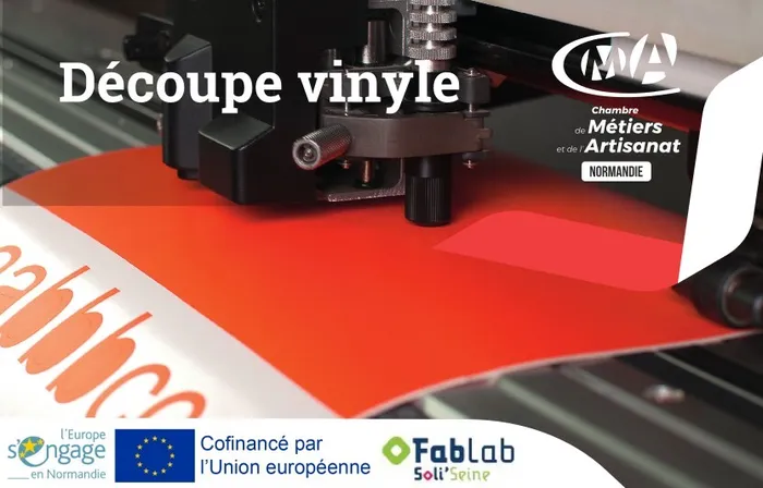 Illustration de l'événement : Atelier découverte Découpe vinyle au FabLab Soli’Seine (76)